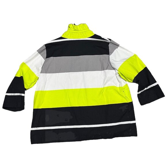 Caroline Rose Abstract Striped Multicoloured Zip Jacket Women’s Size 2XL - Picture 2 of 6